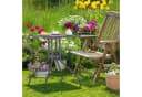 relaxdays Gartentisch Grau Holzoptik Bild 1