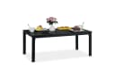 relaxdays Gartentisch Rechteckig Holzoptik Schwarz - Outdoor Esstisch Bild 2