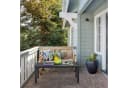 relaxdays Gartentisch Rechteckig Holzoptik Schwarz - Outdoor Esstisch Bild 5