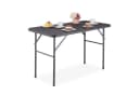 relaxdays Gartentisch Klappbar Grau Holzoptik Bild 2