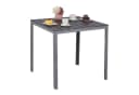 relaxdays Gartentisch Grau Quadratisch Holzoptik Bild 2