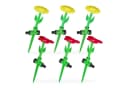 relaxdays Sprinkler Blume 6er Set Bunt Bild 2