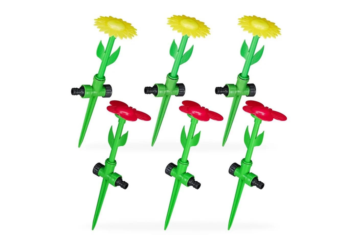 relaxdays Sprinkler Blume 6er Set Bunt - Bild 2