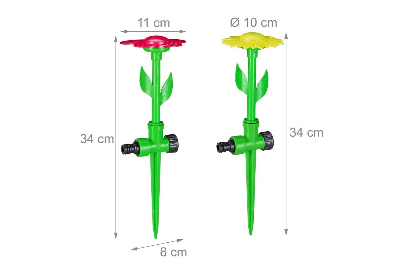 relaxdays Sprinkler Blume 6er Set Bunt - Bild 4