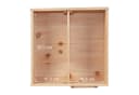 relaxdays Igelhaus mit Boden 2-Kammer Tannenholz Braun/Grün Bild 5