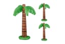 relaxdays Aufblasbare Palme 3er Set Grün/Braun PVC Bild 2