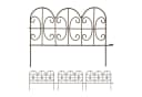 relaxdays Beetbegrenzung Beeteinfassung Metall 4er Set Bronze Bild 2