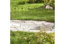 relaxdays Beetbegrenzung Beeteinfassung Metall 4er Set Bronze Bild 5