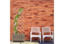 relaxdays Ausziehbares Rankgitter 3er Set Weiß Tannenholz Bild 1
