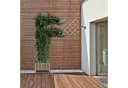 relaxdays Ausziehbares Rankgitter 3er Set Weiß Tannenholz Bild 5
