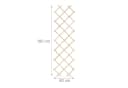 relaxdays Ausziehbares Rankgitter 3er Set Tannenholz Natur Bild 4