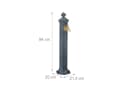 relaxdays Gartenbrunnen Standbrunnen Antik Grau/Gold Bild 4