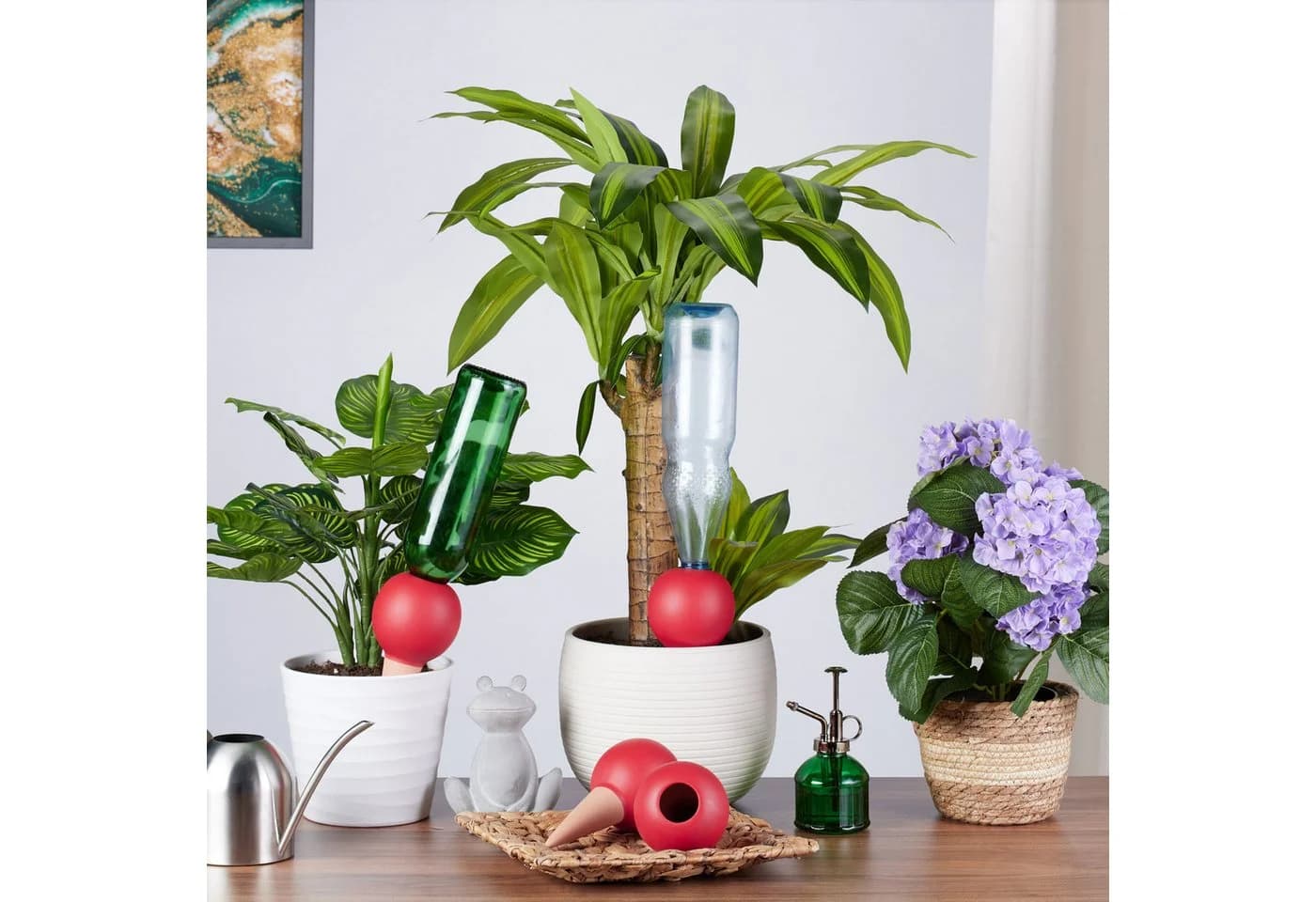 relaxdays Bewässerungssystem Tonkegel 4er Set - Bild 5