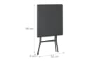 relaxdays Gartentisch Grau Rattanoptik Klappbar Bild 5