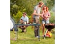 relaxdays Klappbarer Gartentisch Grau Rattanoptik Bild 3