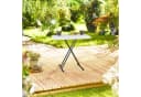 relaxdays Gartentisch Campingtisch klappbar Weiß/Schwarz Bild 1
