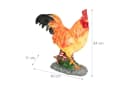 relaxdays Gartenfigur Hahn Braun Rot Gelb Polyresin Bild 4