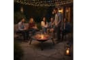 relaxdays Feuerschale mit Grillrost Schwarz Bild 1