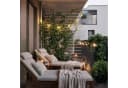 relaxdays Rankgitter Wandspalier Holz Natur Weiß Bild 3