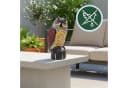 RELAXDAYS Vogelattrappe Eule 40 cm Schwarz/Rot/Gelb Bild 1
