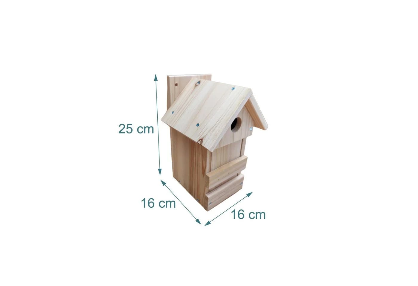 relaxdays Nistkasten DIY 2er Set Tannenholz Natur - Bild 4