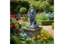 relaxdays Gartenfigur Löwe Grau Polyresin Bild 1