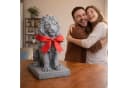 relaxdays Gartenfigur Löwe Grau Polyresin Bild 5