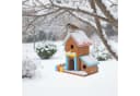 relaxdays Buntes Vogelhaus aus Kiefernholz zum Aufhängen Bild 3