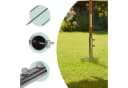 RELAXDAYS Bodendübel Rasendorn für Sonnenschirm Edelstahl Silber Bild 3