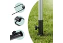 relaxdays Bodendübel Rasendorn für Sonnenschirm 25-32 mm Dunkelgrau Bild 3