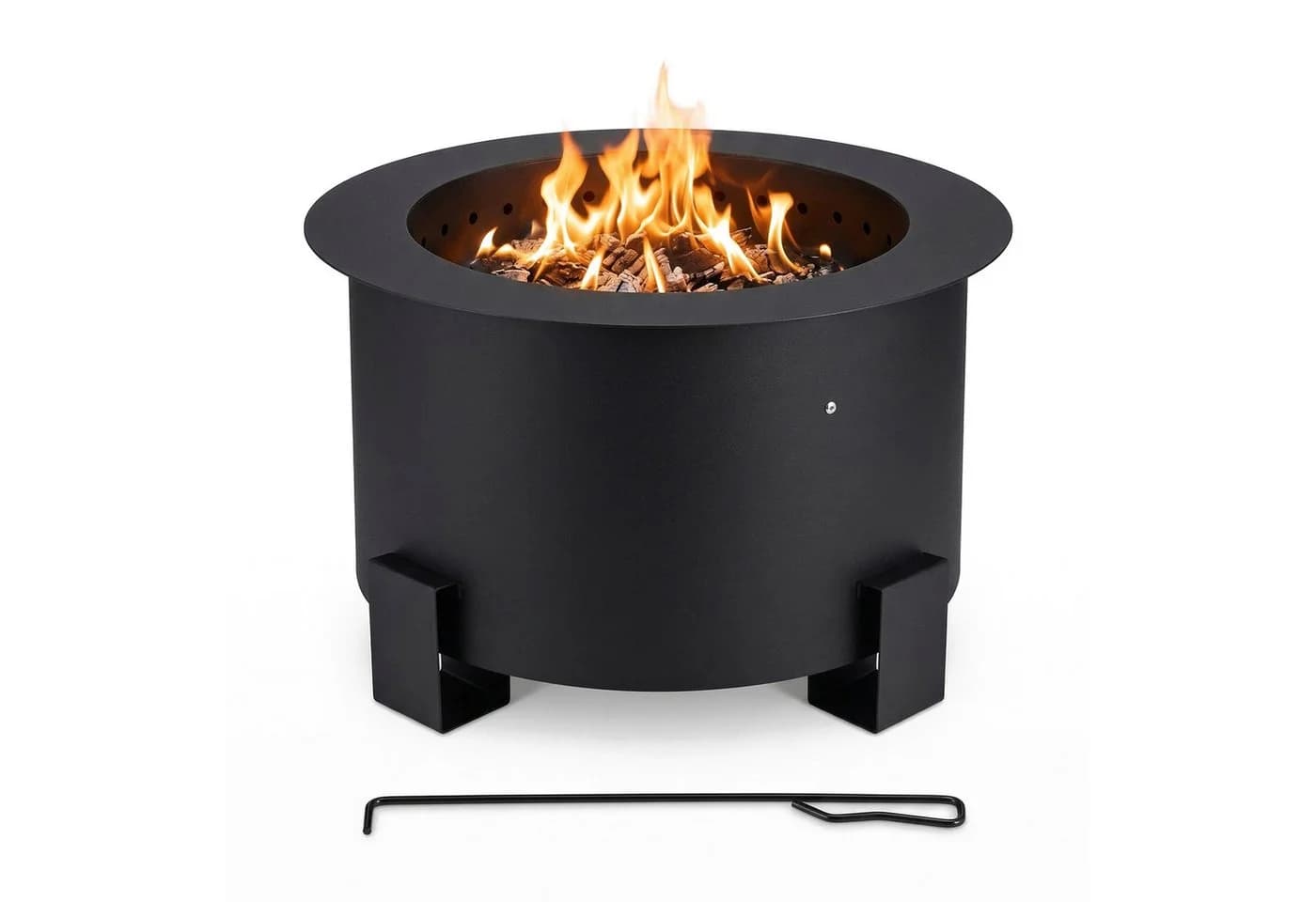 relaxdays Feuerschale ohne Rauch Ø 56 cm Schwarz - Bild 2