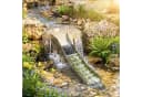 relaxdays Faltbare Goldwaschrinne Silber Aluminium Bild 1