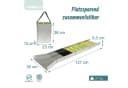 relaxdays Faltbare Goldwaschrinne Silber Aluminium Bild 4
