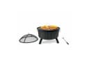 RELAXDAYS Feuerstelle mit Grillrost und Funkenschutz Schwarz Bild 2