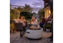 relaxdays Feuerschale in Steinoptik Grau Schwarz mit Grillrost Bild 1