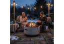 relaxdays Feuerschale in Steinoptik Grau Schwarz mit Grillrost Bild 3