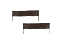RELAXDAYS Beetumrandung Weide Braun Steckzaun Bild 2
