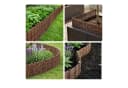 RELAXDAYS Beetumrandung Weide Braun Steckzaun Bild 5