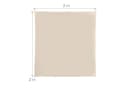relaxdays Sonnensegel Beige UV-Schutz 30+ Polyester Bild 4