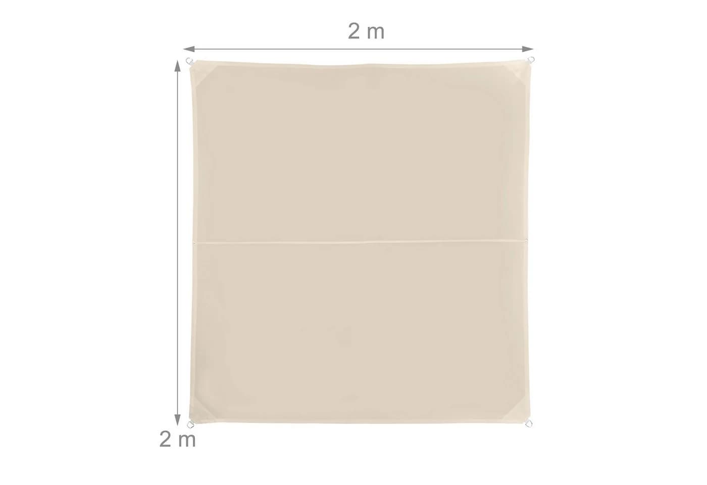 relaxdays Sonnensegel Beige UV-Schutz 30+ Polyester - Bild 4