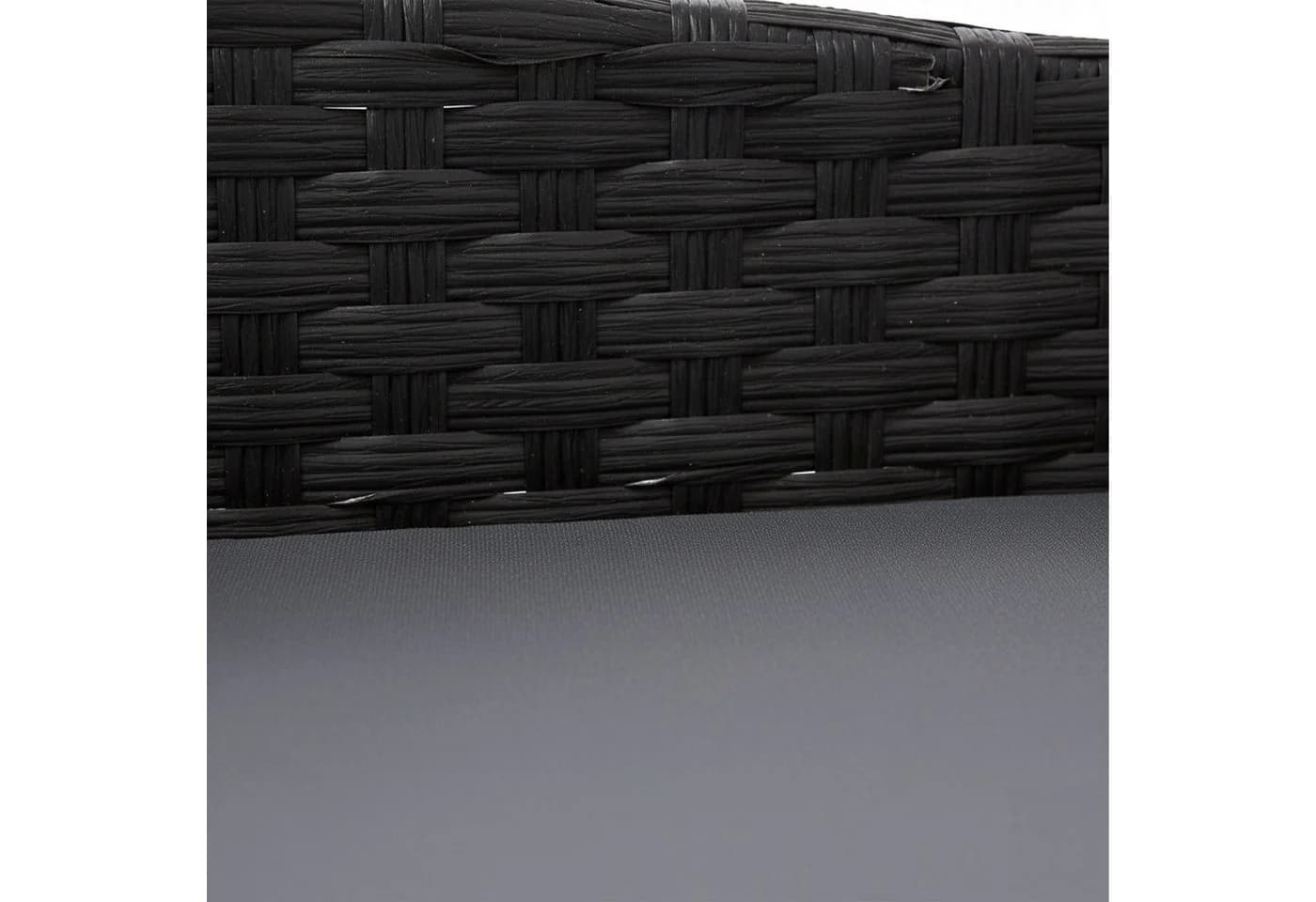 relaxdays Hundebett Rattan mit Kissen XL Grau - Bild 5