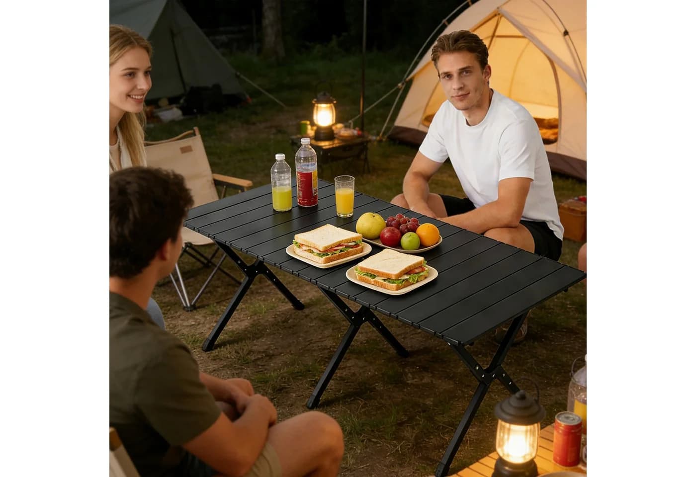 relaxdays Campingtisch Klappbar Schwarz - Bild 3