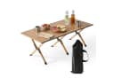 relaxdays Campingtisch klappbar Holzoptik Braun Schwarz Bild 2