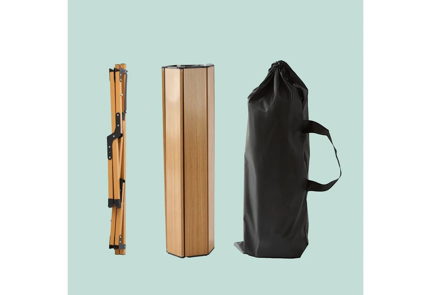relaxdays Campingtisch klappbar Holzoptik Braun Schwarz - Bild 5
