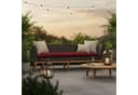 relaxdays Gesteppte Bankauflage Rot 180x50 cm Bild 1