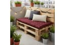 relaxdays Gesteppte Bankauflage Rot 180x50 cm Bild 3