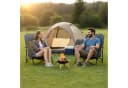 relaxdays Campingstuhl Faltbarer Strandstuhl 2er Set Grau Bild 3