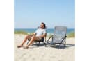 relaxdays Campingstuhl Faltbarer Strandstuhl 2er Set Grau Bild 5