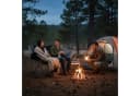 relaxdays Campingbank 2-Sitzer Grau Klappbar mit Getränkehalter Bild 3