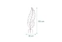 relaxdays Rankgitter Blatt 4er Pack Braun Stahl Bild 4